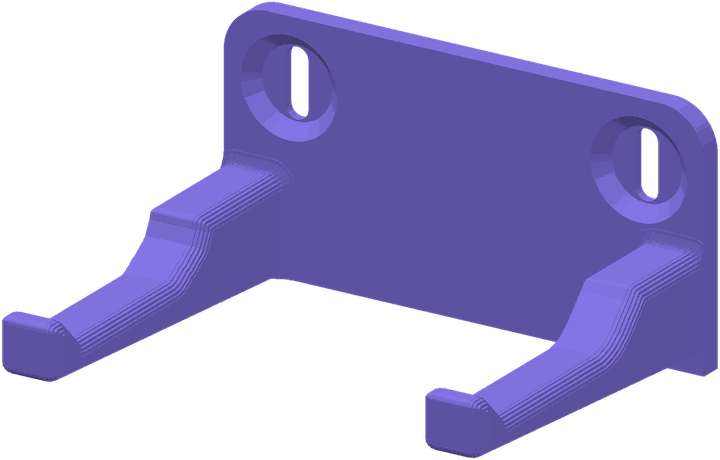 A side-on holster with two shaped prongs