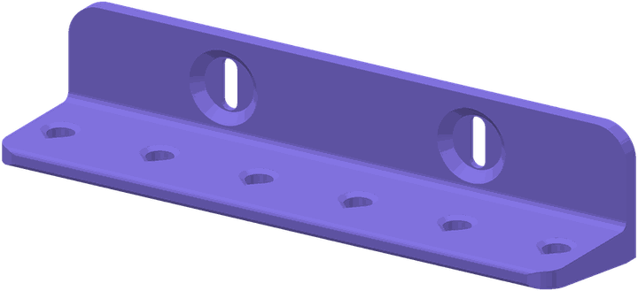 A screwdriver rack with a row of holes in a shelf