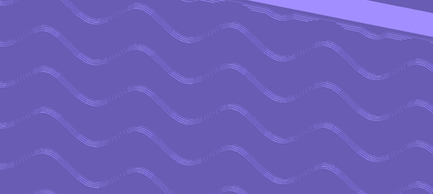 A bin with a wave pattern